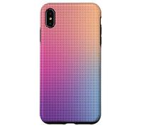Digital Aura Gradient Pink Orange Purple Pixel Energy Design Carcasa para iPhone XS MAX