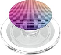 Digital Aura Gradient Pink Orange Purple Pixel Energy Design PopSockets PopGrip para MagSafe