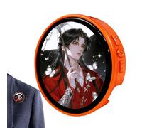 Digital Badge - 500 mAh Smart Pin | Digital Badge Photo Video Screen With App Control, 1,85 pulgadas HD Touchscreen Pixel Button For Cosplay, 1 pieza DIY Display, Se référer au descriptif, Véase la