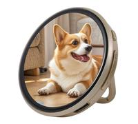 Digital Badge Display - 2.4-Inch Electronic Button, HD Touchscreen Smart Credential Badge with Interactive Design, Cartoon Lovers Fans Accessory for Work Desk Tabletop Cosplay Activities Events Photo