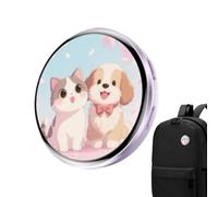 Digital Badge, Smart Rechargeable LED Wearable Badge for Photo Video Display, Programmable Animation and Custom Text, Cool Accessory for Anime Fans Collectors Teens Adults Daily Travel Holiday