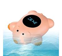Digital Bath Thermometer Monitor, Waterproof Safety Temperature Gauge Device, Cute Bear Shaped Water Tester Tool, Accurate Infant Bath Checker Sensor, Smart Nursery Bathroom Alert Unit, for New Parent