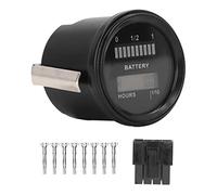 Digital Battery Indicator Hour Meter Multifunctional Gauge IP65 Waterproof for Electric Cars Carts Lawn Mowers