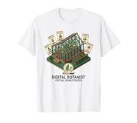 Digital Botanist Aesthetic - Virtual Homesteading Garden Camiseta