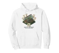 Digital Botanist Aesthetic - Virtual Homesteading Garden Sudadera con Capucha