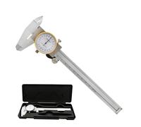 digital caliper, Calibrador Vernier de acero inoxidable 0-150 mm (0,02 métrico), resistente a golpes, for uso industrial,for measurement(NO 2 With Case)