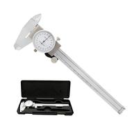 digital caliper, Calibrador Vernier de acero inoxidable 0-150 mm (0,02 métrico), resistente a golpes, for uso industrial,for measurement(NO 1 With Case)