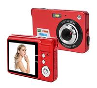 Digital Camera, 18MP Auto 8X Digital Zoom 2.7in LCD Display Photography Shooting CAM with Microphone for Children Friends Parents Gifts(Black) (Color : Red)