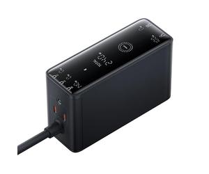 Digital Charger Baseus GAN, 3X USB-C USB DC, 240W cable1m (Black)