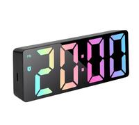 Digital Clock Desk, Luminous Clock Display, Large Display Clock, Desk Alarm Clocks Multifunctional Alarm Clocks with Date, Temperature Features, and Large Display for Bedrooms and Living Rooms