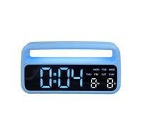 Digital Clock Large Display Battery Operated - Handheld Light Up Alarm Clock with Date And Day for Nightstand Bedroom Living Room Decor
