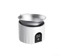 Digital Coffee Scale 500g Max Weight Rechargeable(Blanco) | Sensor de alta precisión de 0,1 g, taza de acero inoxidable de 100 ml incluida, rango de 0,2 a 500 g, dosificación perfecta