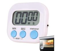 Digital Countdown Kitchen - Temporizador magnético en la espalda con pinza plegable | Reloj despertador compacto para cocinar, hornear, estudiar, enseñar en el aula, rastreador de tiempo portátil para