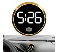 Digital Dashboard Clock - Alloy Material 4.6cm Size, Touch Screen Timer, Electronic Movement | Clear Number View, Car Interior Timepiece, Auto Dash Display For Sedan, SUV, Truck, RV