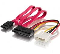 Digital Data Equip 112054 Cable de alimentación Interna 0,65 m - Cables de alimentación Interna (0,65 m, Molex (4-Pin), SATA de 15 Pines, Macho, Derecho, Derecho)