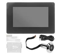 digital de puerta con pantalla a color de 4,3", cámara gran angular 1MP, resistente al agua y sin cables, timbre inteligente integrado para seguridad doméstica fácil de instalar