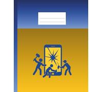 digital detox notebook, Symbolic anti-screen journal |Digital D etox Notizbuch: College Ruled Notebook with Conceptual Art Cover | Liniertes College Notizbuch