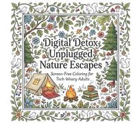Digital Detox Unplugged Nature Escapes: Screen-Free Coloring for Tech-Weary Adults (Cozy coloring books)