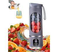 Digital Display Juicer-Smart LED Display, Smart LED Displays Portable Fruit Cup Blenders, Electric USB, Diet-Friendly Portable Multimode Blender for Home & Travel (Dark purple)