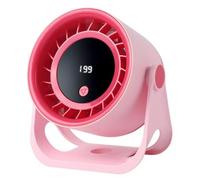 Digital Display USB Rechargeable Tabletop Fan for Office Dorm Home Camping