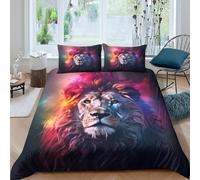 Digital Fantasy Art Funda de Edredón Microfibra Suave 3 Piezas Compuesto Estampado 3D Digital fantasía Arte Funda Edredon con Fundas de Almohada Transpirable for Familia Double（200x200cm）