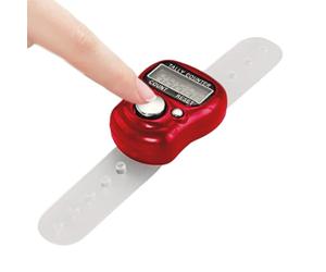 Digital Finger Counter - Handheld Electronic Ticker | Small Finger Clicker Counter Ring for Goods, Lap Workouts, Ganchillo, Evento, School, Deportes, Swimming, Score Tracking, Kids, Men, and Women