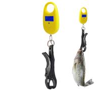 Digital Fish Scale - Fish Scale | Portable Fishing Scales | Portable Digital Fishing Scales with High Precision Measure | Electronic Fishîng Scalê Controller Stores Up to 25kg | Hanging Hook Scalê