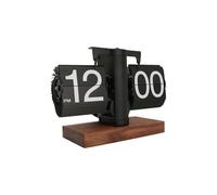 Digital Flip Down Clock Retro Automatic Turning Battery Operated Mechanical Clock for Home Room Office Decoration