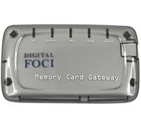 Digital Foci Tarjeta de Memoria Gateway - USB 2.0 Lector de Tarjetas de Memoria multiformato (Gris)
