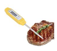 Digital Food Thermometer Automatic Calibration Pen Style High Accuracy Electronic Pocket Thermometer (Amarilla)