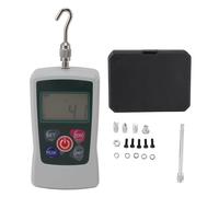 Digital Force Gauge High Accuracy Push Pull Force Tester 30 300N Built in Sensor with 6 Fixture Heads Portable Tension Meter for Laboratory Work Site Quality Control Testing