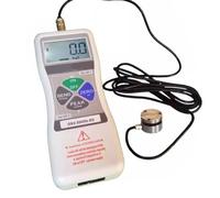 Digital Force Gauge with External Sensor - Push-Pull Dynamometer Tension Meter for Lab Tension and Load Tests - Rechargeable, Real-time/Peak Mode, Data Output, 3 Measurement Units(500N)