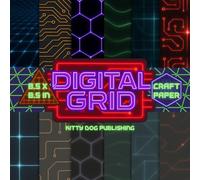 Digital Grid Craft Paper: Cyber-Inspired Paper for Origami and Scrapbooking