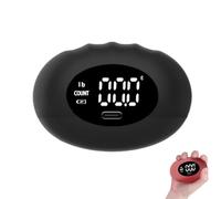 Digital Hand Grip Ball, Hand Grip Strength Tester, Hands Gripper Strengthener with Counting, LED Display, Up to 396lbs Hand Gripper Strengthener for Finger Grip Training A (Black,180kg)