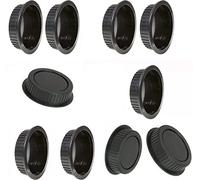Digital HD 10 Piezas tapón Trasero Tapones para Cubrir Objetivo Compatible Canon EOS Rear Lens Cap