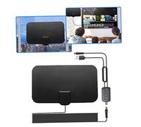 Digital HDTV 1500 Millas Antena TV Antena 4K 1080P HD Receptor con Amplificador de Señales Negro