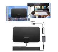 Digital HDTV 1500 Millas Antena TV Antena 4K 1080P HD Receptor con Amplificador de Señales Negro