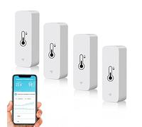 Digital Higrómetro Termómetro Casa, Inteligente Mini Termometro Interior WiFi, Medidor Temperatura y Humedad Control Remoto Para el Sótano de Invernadero, Compatible con Alexa y Google Home