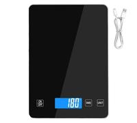 Digital Kitchen Scale - 22,8 cm Precision Cooking Weight, Smart Touch Portable Measuring Device | Multifunction Food Scale for Accurate Nutrition Planning Home Baking Cooking Fitness