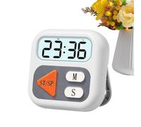 Digital Kitchen Timer - Magnetic Countdown Clock Large LCD Display, Visual Silent Timer Loud Alarm, Magnetic Minute Second Timr Battery Included | For Baking Cooking Kids Classroom Homework