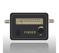 Digital LCD Receptor de medidor señal alineación del buscador satélites SATFINDINDS for el Plato TV LNB Direc Signal Sat Finder,Serie Profesional(9501,Add White Cable)