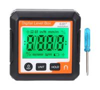 Digital Level Box Electronic Angle Protractor for Wood Processing Automobile Repair (Blanco naranja)
