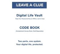 DIGITAL LIFE VAULT: CODE BOOK: Keep Your Passwords Secure Offline, Just in Case