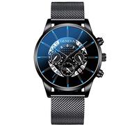 Digital Literal Layer Mesh Belt Men Dial Cool Watch Multi Fashion Quartz Men's Watch Watches Boys, A, talla única