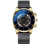 Digital Literal Layer Mesh Belt Men Dial Cool Watch Multi Fashion Quartz Men's Watch Watches Boys, F., talla única