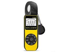 Digital Lux Meter 881E, 300000 medidor de luz de rango, almacenamiento de datos LCD retroiluminado, pruebas industriales profesionales