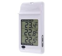 Digital Max Min Thermometer With Large Display in White Garden Greenhouse Growroom