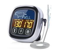 Digital Meat Thermometer - Impermeable Instant Read Grill Temperature Gauge, Fast Accurate Cooking Tool, Backlit LCD Display Function, Precise Heat Control, Kitchen Accessory for BBQ, Oven, Steak