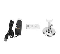 Digital Microscope USB HD 300000 Pixels 1000X Magnification with 8 LED Lights and Metal Stand for PCB Inspection Biological Exploration Students Hobbyists