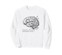 Digital Mind Analógico Alma Cerebro Engranajes Artista Sketch Sudadera